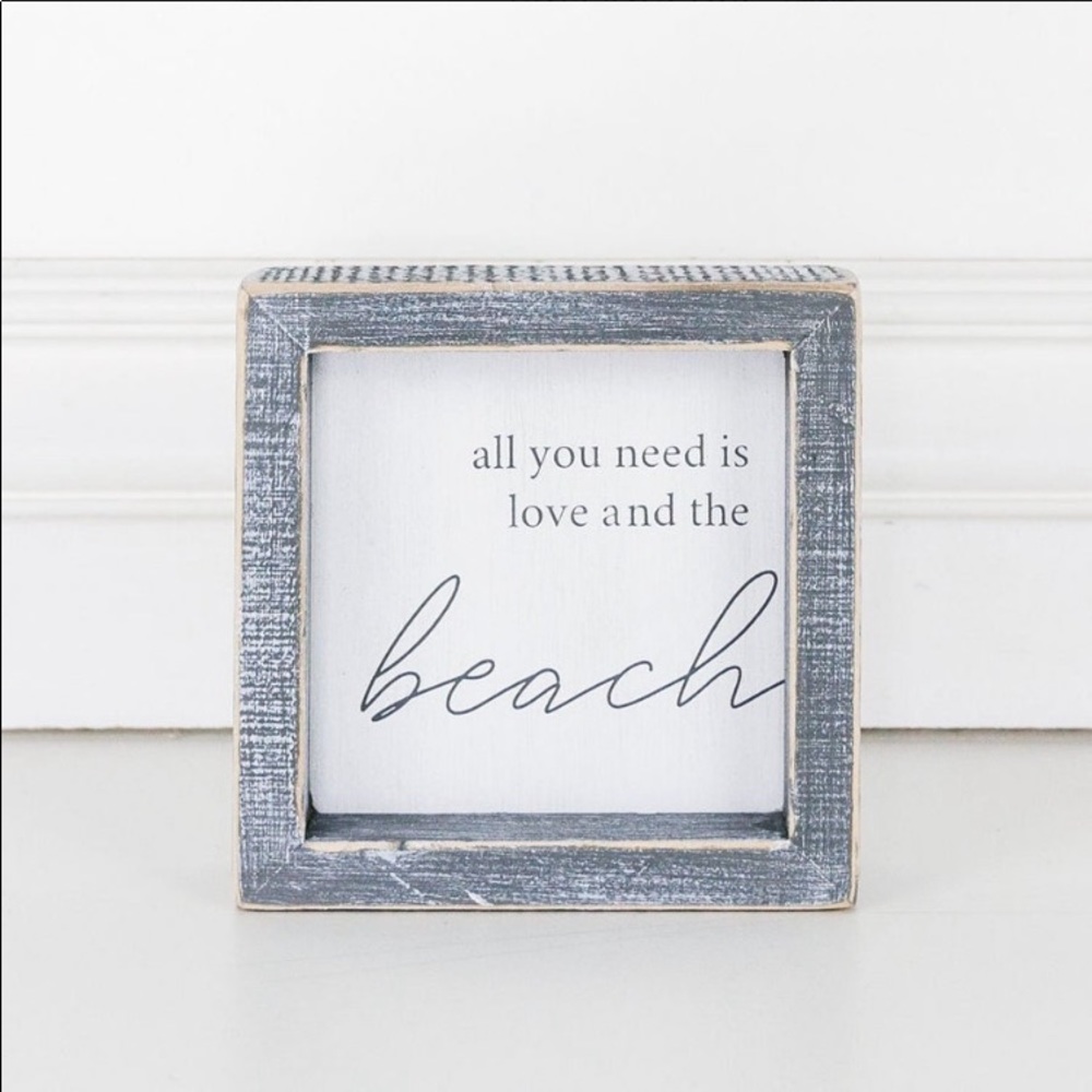 Home Decor All You Need Is The Beach Wooded Sign